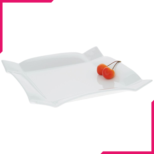 Wilmax Fine Porcelain Dinner Plate 10" X 10" - bakeware bake house kitchenware bakers supplies baking
