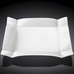 Wilmax Fine Porcelain Square Platter 11.5" X 11.5" - bakeware bake house kitchenware bakers supplies baking