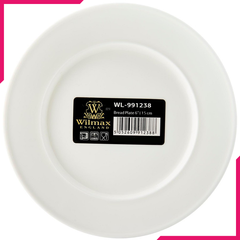 Wilmax Fine Porcelain Bread Plate 6" - bakeware bake house kitchenware bakers supplies baking