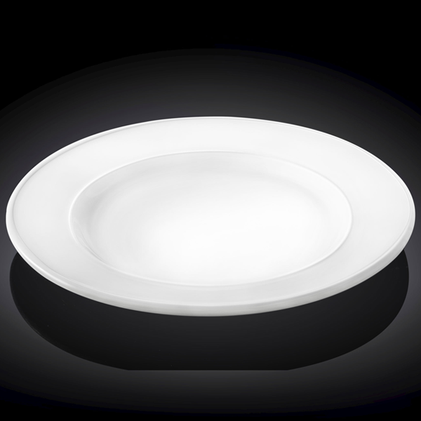 Wilmax Fine Porcelain Round Platter 12" - bakeware bake house kitchenware bakers supplies baking