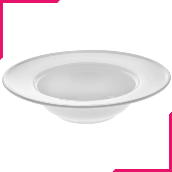 Wilmax Fine Porcelain Deep Plate 6" - bakeware bake house kitchenware bakers supplies baking