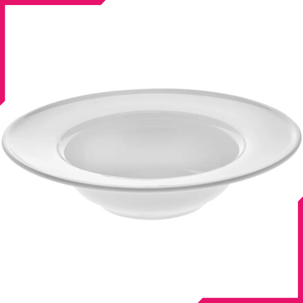 Wilmax Fine Porcelain Deep Plate 7" - bakeware bake house kitchenware bakers supplies baking