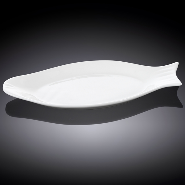 Wilmax Fine Porcelain Fish Plate 8.5" - bakeware bake house kitchenware bakers supplies baking