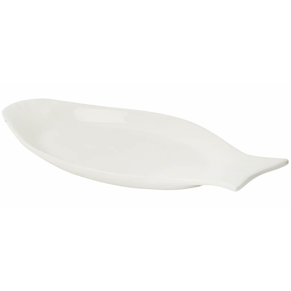 Wilmax Fine Porcelain Fish Plate 8.5" - bakeware bake house kitchenware bakers supplies baking