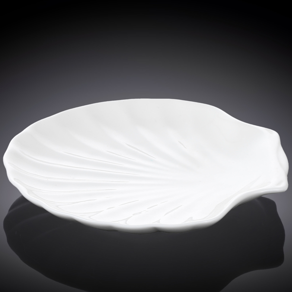 Wilmax Fine Porcelain Shell Dish 10" - bakeware bake house kitchenware bakers supplies baking