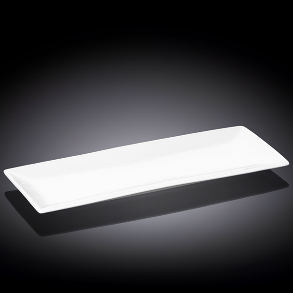 Wilmax Fine Porcelain Sushi/Canape Dish 12" X 4.7" - bakeware bake house kitchenware bakers supplies baking