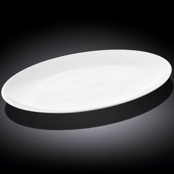 Wilmax Fine Porcelain Oval Platter 8" - bakeware bake house kitchenware bakers supplies baking