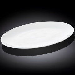 Wilmax Fine Porcelain Oval Platter 8" - bakeware bake house kitchenware bakers supplies baking