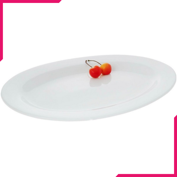 Wilmax Fine Porcelain Oval Platter 10" - bakeware bake house kitchenware bakers supplies baking