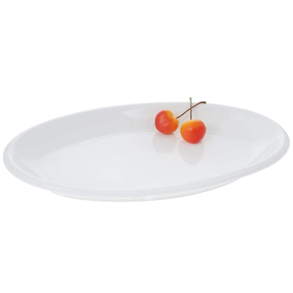 Wilmax Fine Porcelain Oval Platter 14.5" - bakeware bake house kitchenware bakers supplies baking