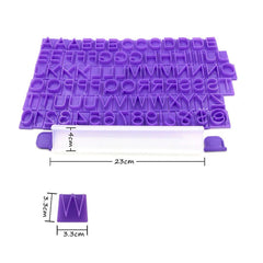 Letter Number Press 88Pcs Set Plastic