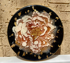 Handmade Resin Art Peach Flower Coaster Single