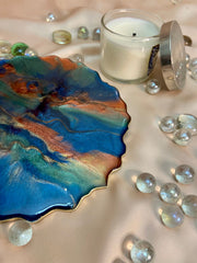 Handmade Resin Art Pool Of Colors Single Coaster