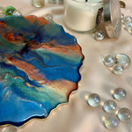 Handmade Resin Art Pool Of Colors Single Coaster