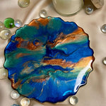 Handmade Resin Art Pool Of Colors Single Coaster