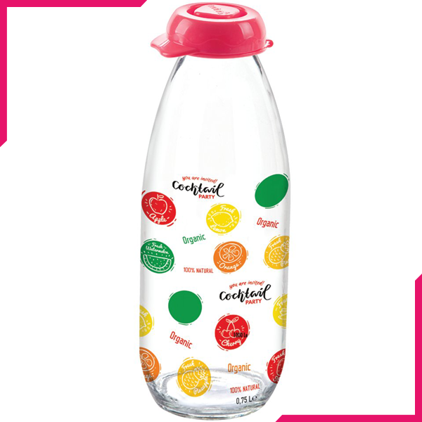 Sarina Decorated Juice Bottle 1000CC - bakeware bake house kitchenware bakers supplies baking