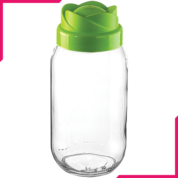 Sarina Tulip Glass Jar 1500CC - bakeware bake house kitchenware bakers supplies baking