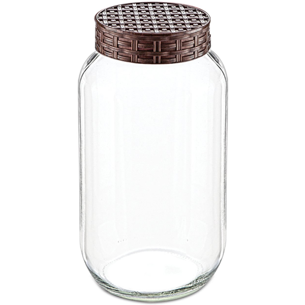 Sarina Straw Decorated Jar 1500CC - bakeware bake house kitchenware bakers supplies baking