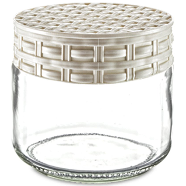 Sarina Straw Decorated Jar 300CC - bakeware bake house kitchenware bakers supplies baking