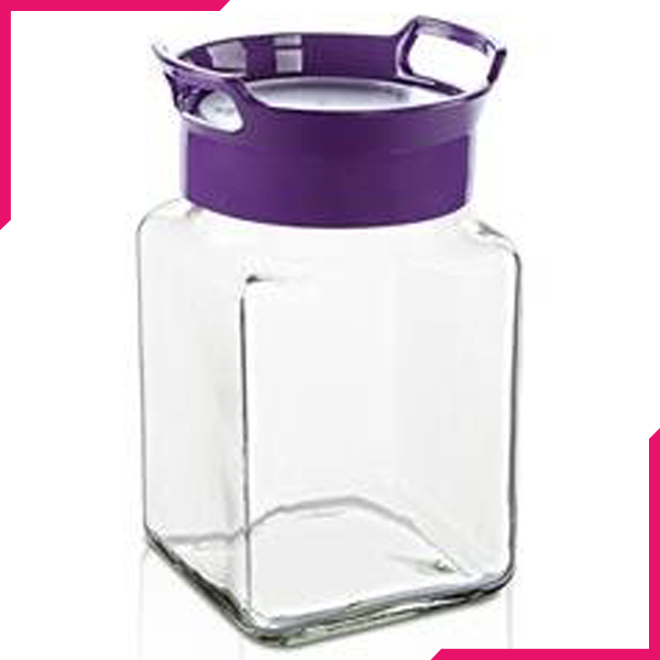 Sarina Square Bera Stackable Jar - bakeware bake house kitchenware bakers supplies baking