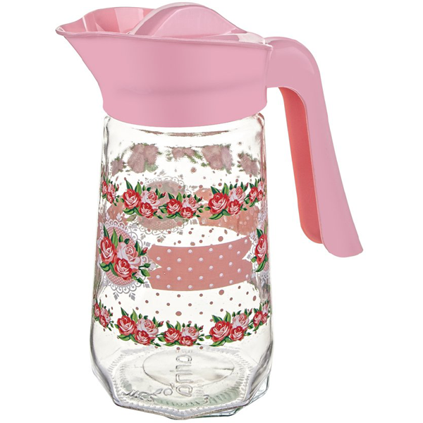 Sarina Prizma Decorated Press Lid Jug 1000CC - bakeware bake house kitchenware bakers supplies baking