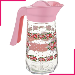 Sarina Prizma Decorated Press Lid Jug 1000CC - bakeware bake house kitchenware bakers supplies baking