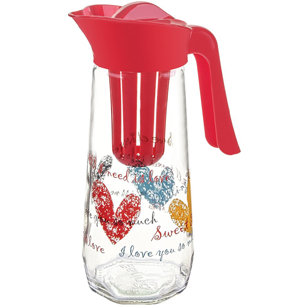 Sarina Prizma Decorated Detox Jug 1600CC - bakeware bake house kitchenware bakers supplies baking
