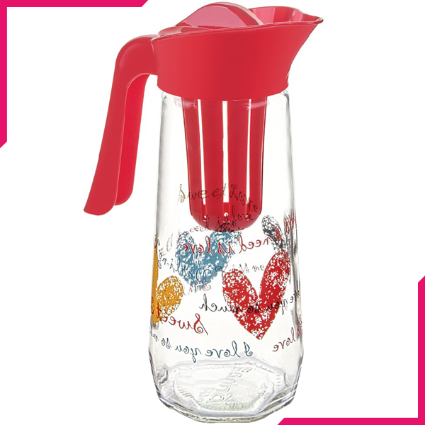Sarina Prizma Decorated Detox Jug 1600CC - bakeware bake house kitchenware bakers supplies baking