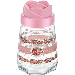 Sarina Prizma Decorated Rose Jar 370CC - bakeware bake house kitchenware bakers supplies baking