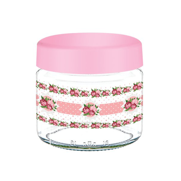 Sarina Decorated Jar 330CC - bakeware bake house kitchenware bakers supplies baking