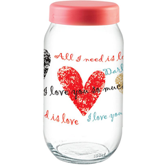 Sarina Decorated Jar 1000CC - bakeware bake house kitchenware bakers supplies baking
