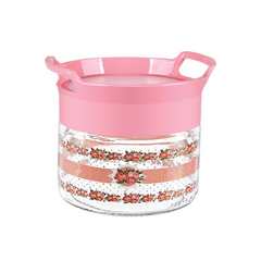Sarina Decorated Bera Stackable Jar 330CC - bakeware bake house kitchenware bakers supplies baking