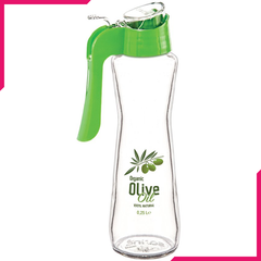 Sarina Decorated No Splash Olive Oil & Vinegar Bottle - bakeware bake house kitchenware bakers supplies baking