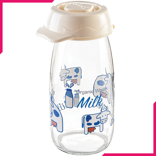 Sarina Decorated Milk Bottle 250CC - bakeware bake house kitchenware bakers supplies baking