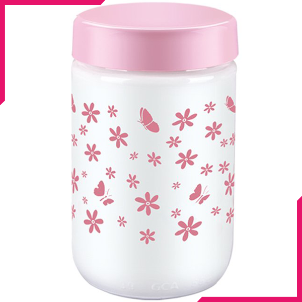 Sarina Opaque Designed Jar 660CC - bakeware bake house kitchenware bakers supplies baking