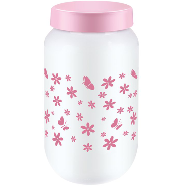 Sarina Opaque Designed Jar 1000CC - bakeware bake house kitchenware bakers supplies baking