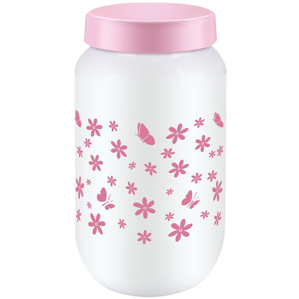 Sarina Opaque Designed Jar 1500CC - bakeware bake house kitchenware bakers supplies baking