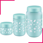 Sarina Opaque Designed Jar Set 3Pcs - bakeware bake house kitchenware bakers supplies baking