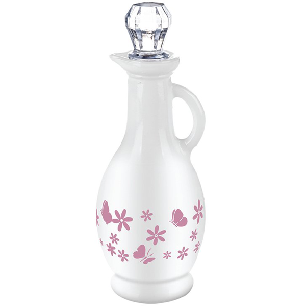 Sarina Opaque Designed Oil & Vinegar Bottle - bakeware bake house kitchenware bakers supplies baking