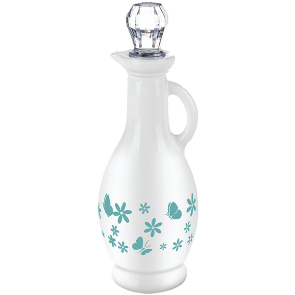 Sarina Opaque Designed Oil & Vinegar Bottle - bakeware bake house kitchenware bakers supplies baking