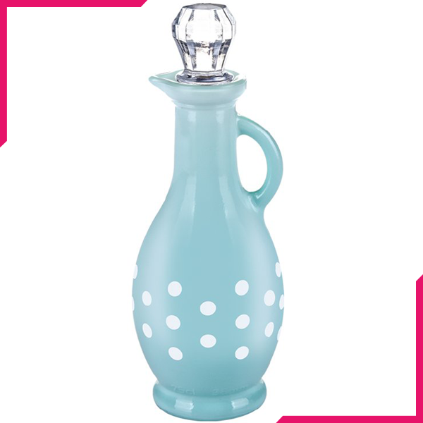 Sarina Opaque Designed Oil & Vinegar Bottle - bakeware bake house kitchenware bakers supplies baking