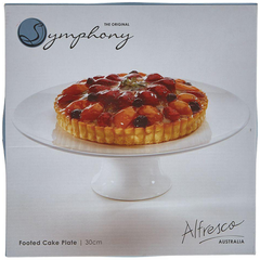 Symphony Footed Cake Plate - bakeware bake house kitchenware bakers supplies baking