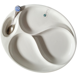 Symphony Round 4Division Plate - bakeware bake house kitchenware bakers supplies baking