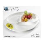 Symphony Round 4Division Plate - bakeware bake house kitchenware bakers supplies baking