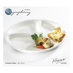 Symphony Round 3Division Plate - bakeware bake house kitchenware bakers supplies baking