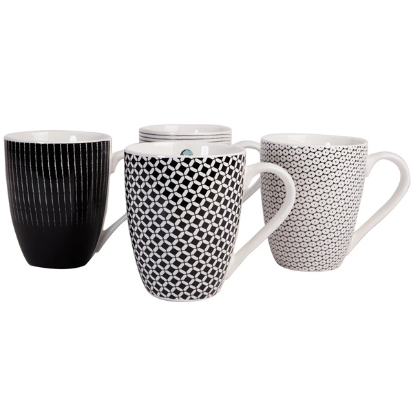 Symphony Contempo Mugs 4Pcs - bakeware bake house kitchenware bakers supplies baking