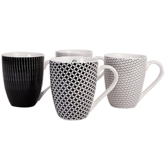 Symphony Contempo Mugs 4Pcs - bakeware bake house kitchenware bakers supplies baking