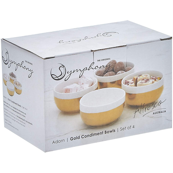 Symphony Adorn Sauce Bowl Set 4Pcs - bakeware bake house kitchenware bakers supplies baking