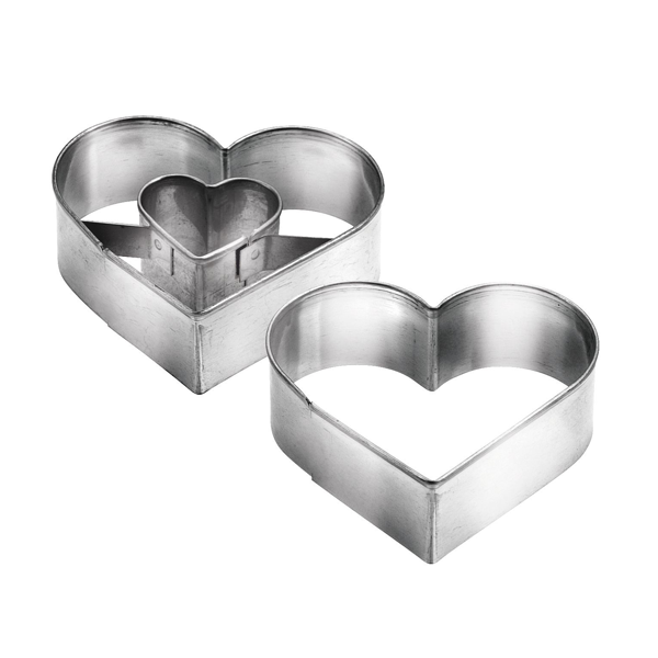 Tescoma  DELICIA 2pcHeart Shape - bakeware bake house kitchenware bakers supplies baking