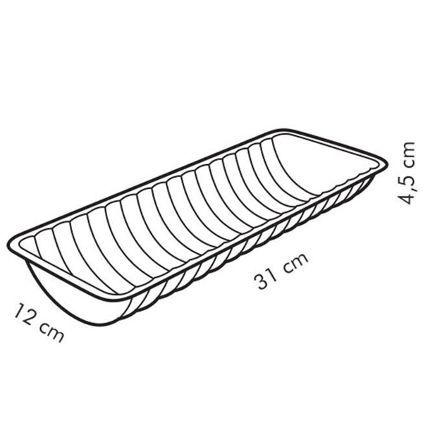 Tescoma DELICIA Half Rnd Loaf Pan - bakeware bake house kitchenware bakers supplies baking
